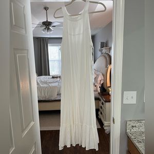 Calvin Klein White keyhole back dress